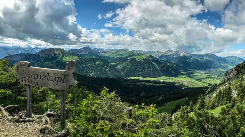 Sommerliches Bergpanorama.