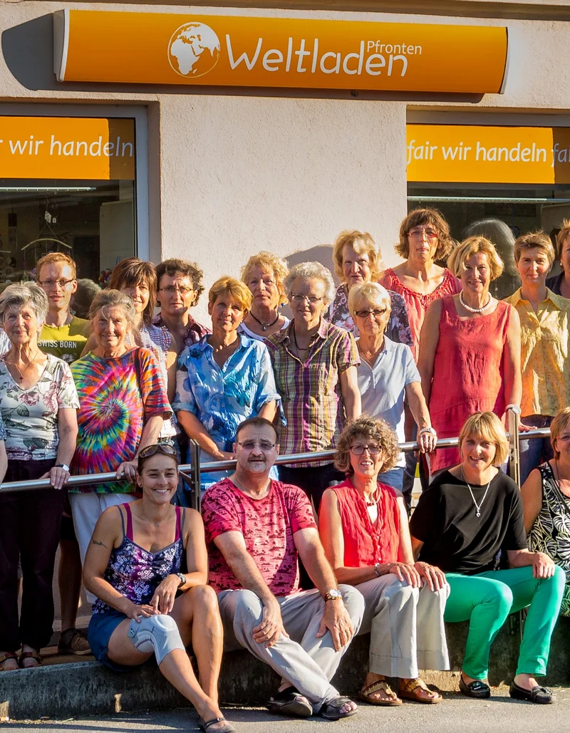 Das Team des Fairtrade-Ladens in Pfronten.