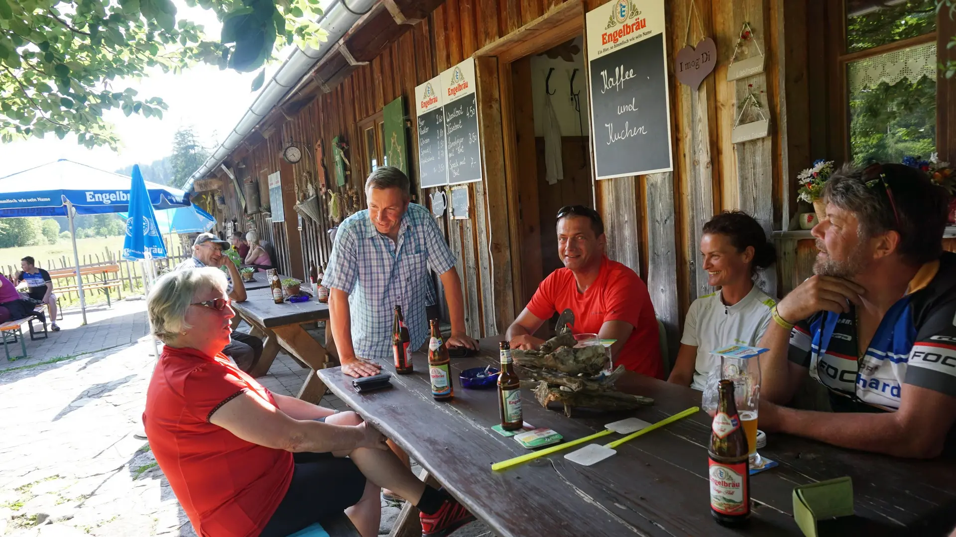 Terrasse Kalbelehof Alpe