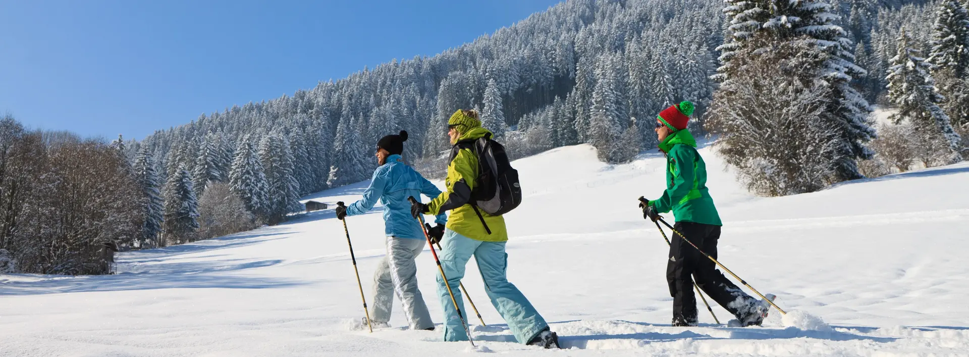 Touren durch den Tiefschnee in Pfronten