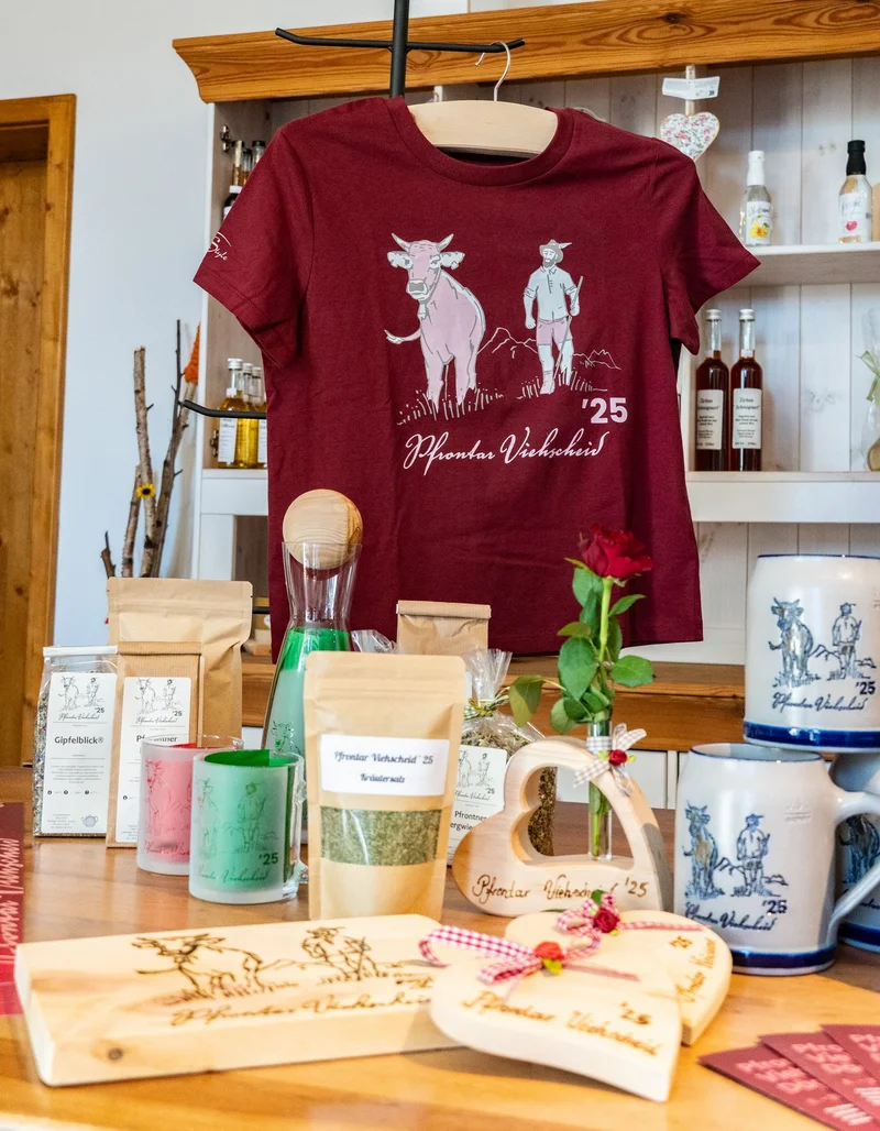 Verschiedene Proukte mit Viehscheid-Bezug