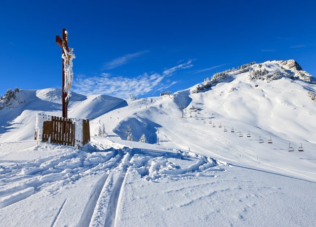 Wintersportort Pfronten im Allgäu