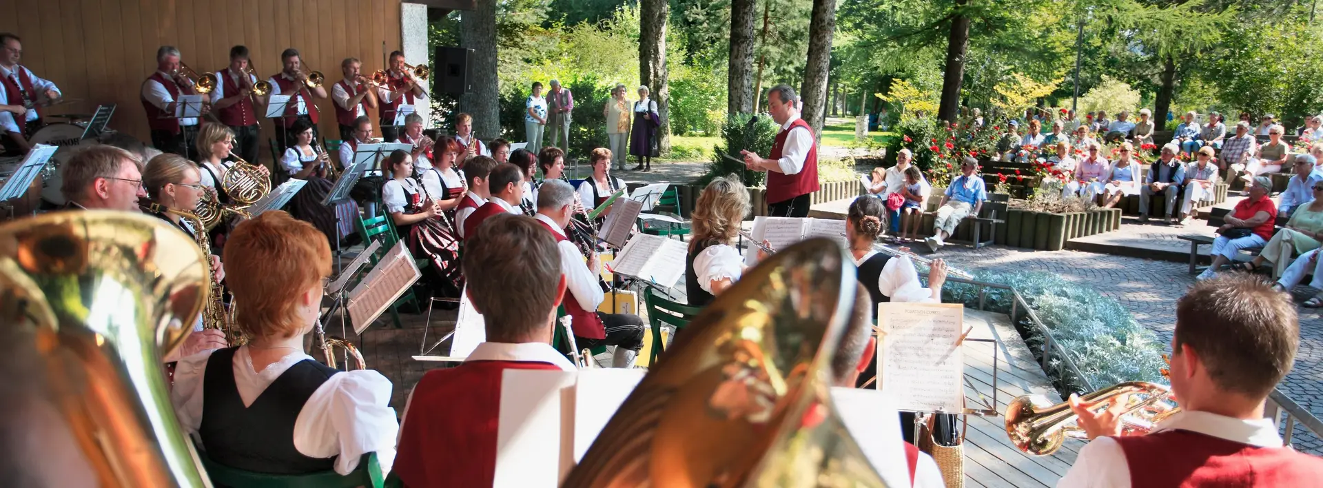 Standkonzert im Kurpark Pfronten im Allgäu