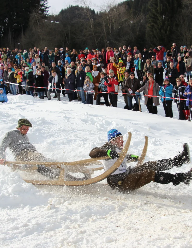 Schalenggen Rennen Pfronten im Allgäu.