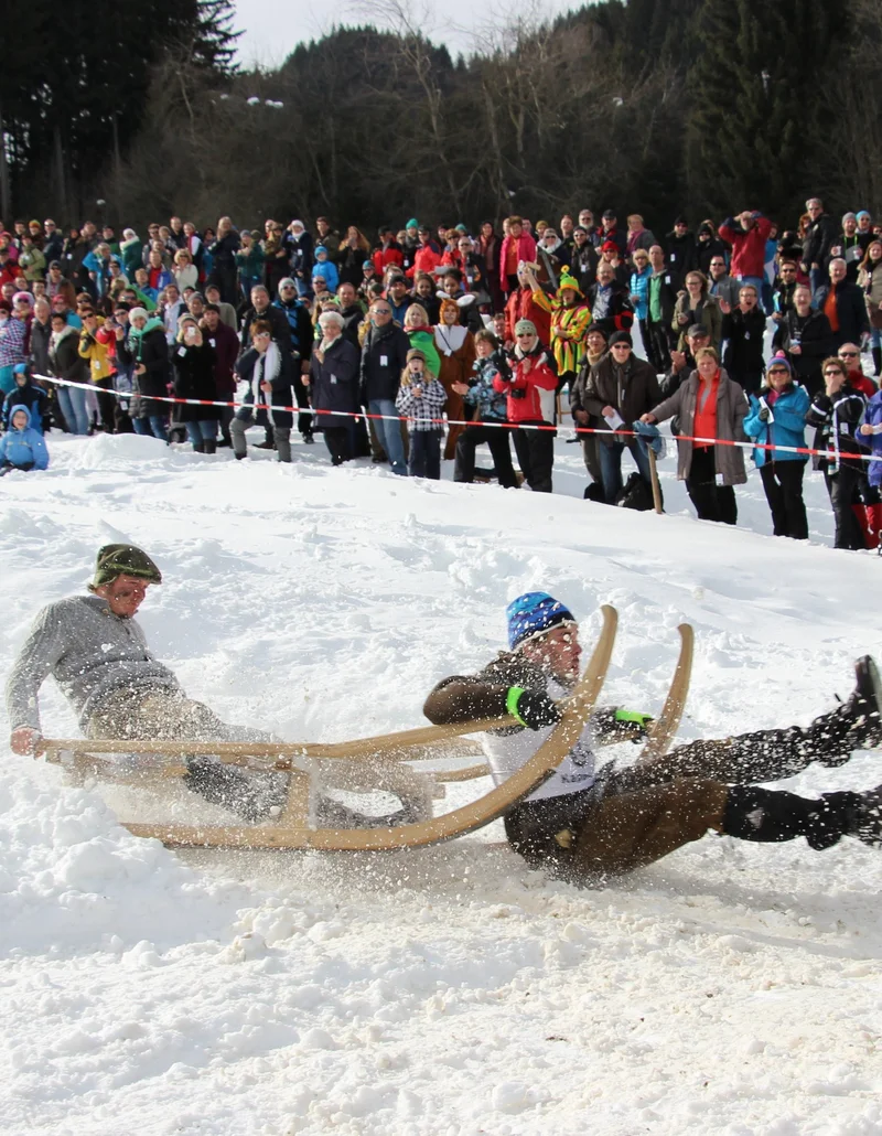 Schalenggen Rennen Pfronten im Allgäu.