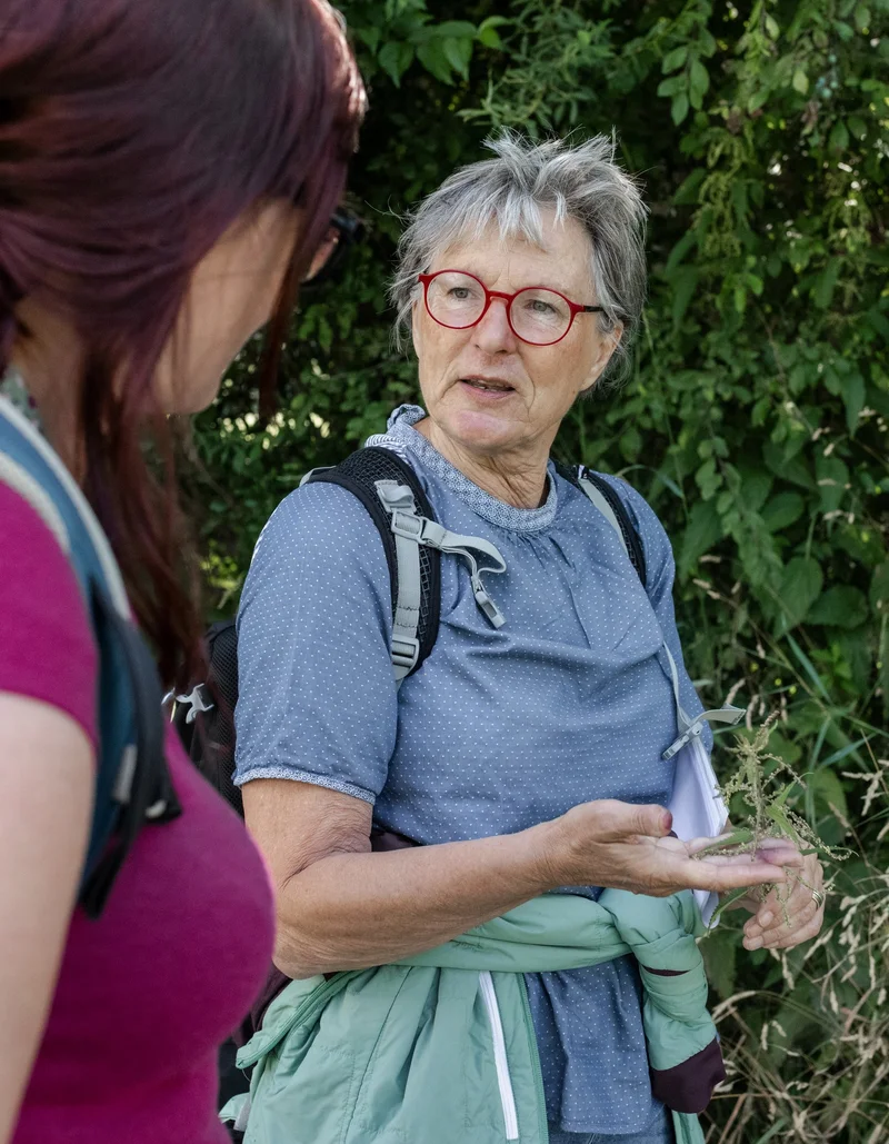 Andrea mit einer Kursteilnehmerin