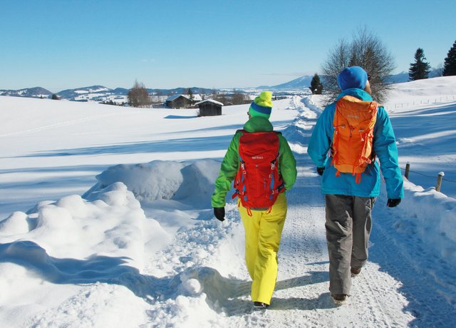 Wanderungen durch den Schnee in Pfronten