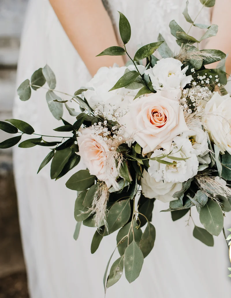 Ein Hochzeitsstrauß.