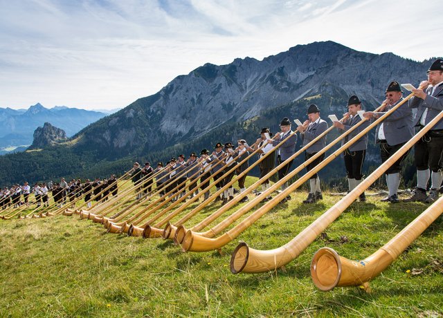 Alphörner auf dem Breitenberg