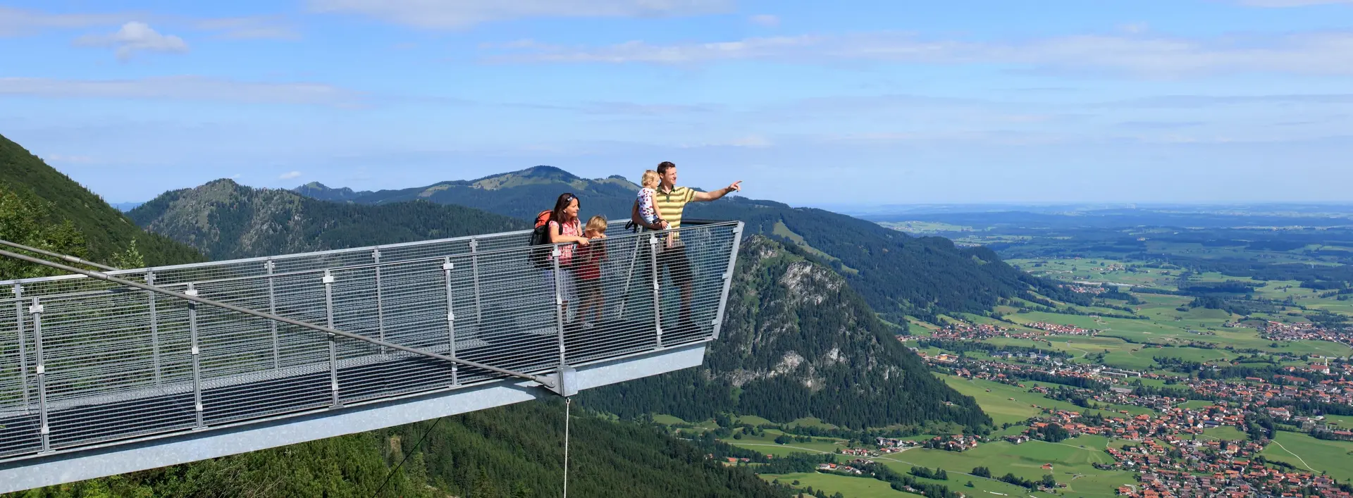 Aussicht über Pfronten im Allgäu - Urlaub mit der KönigsCard