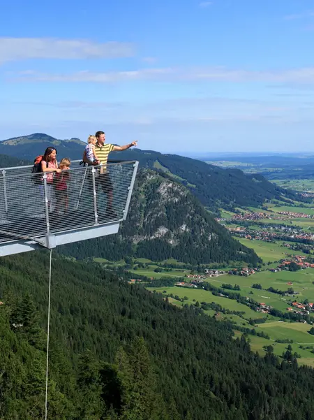 Aussicht über Pfronten im Allgäu - Urlaub mit der KönigsCard