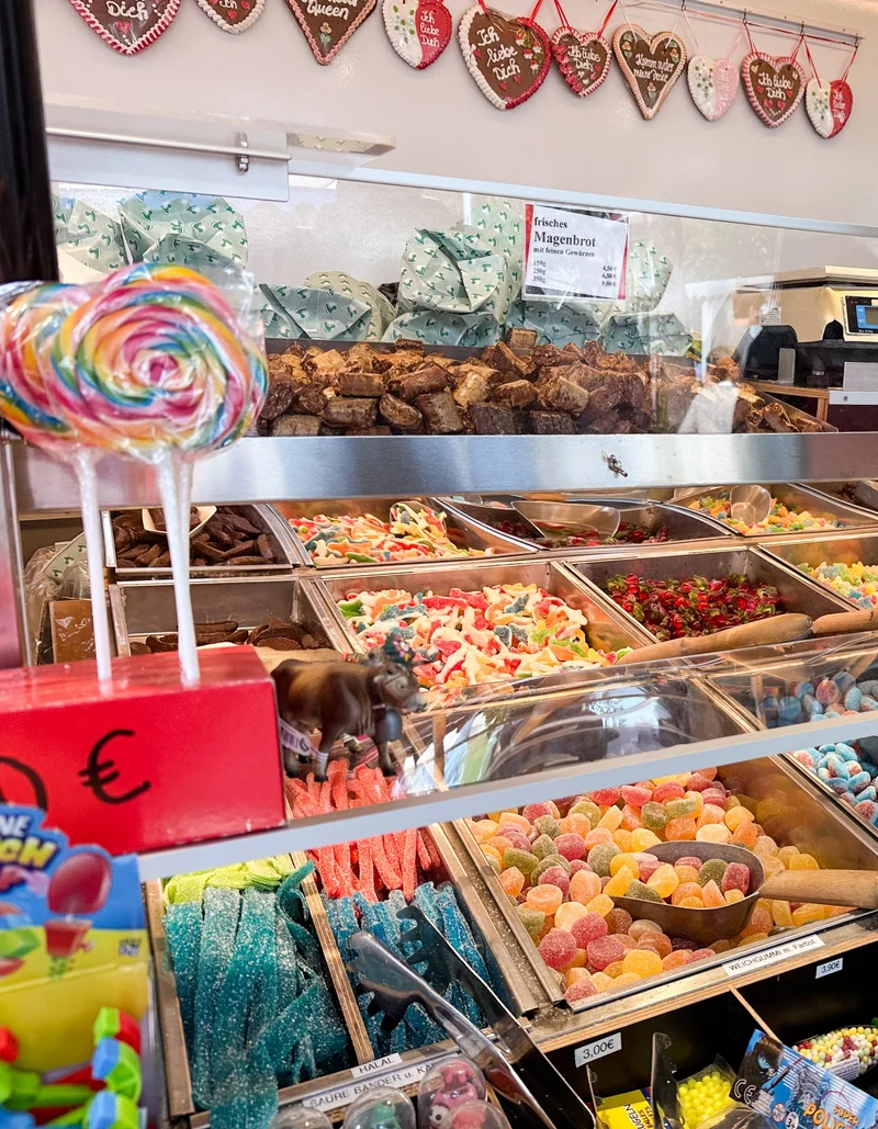 Süßigkeiten auf dem Krämermarkt