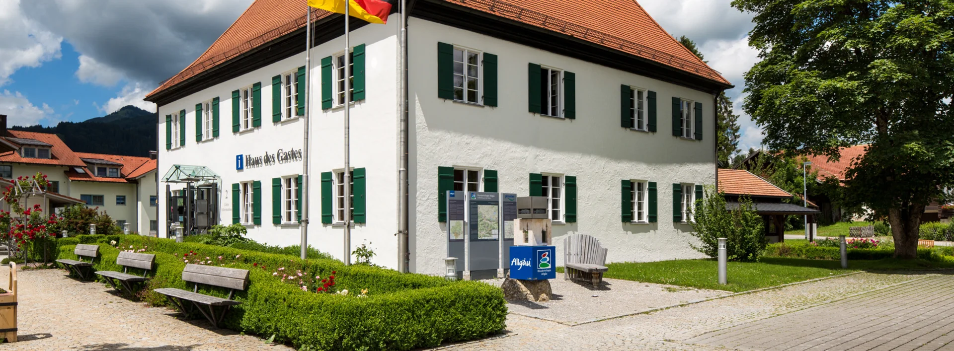 Die Gästeinformation in Pfronten-Ried.