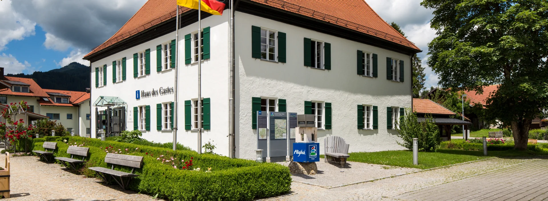 Die Gästeinformation in Pfronten-Ried.