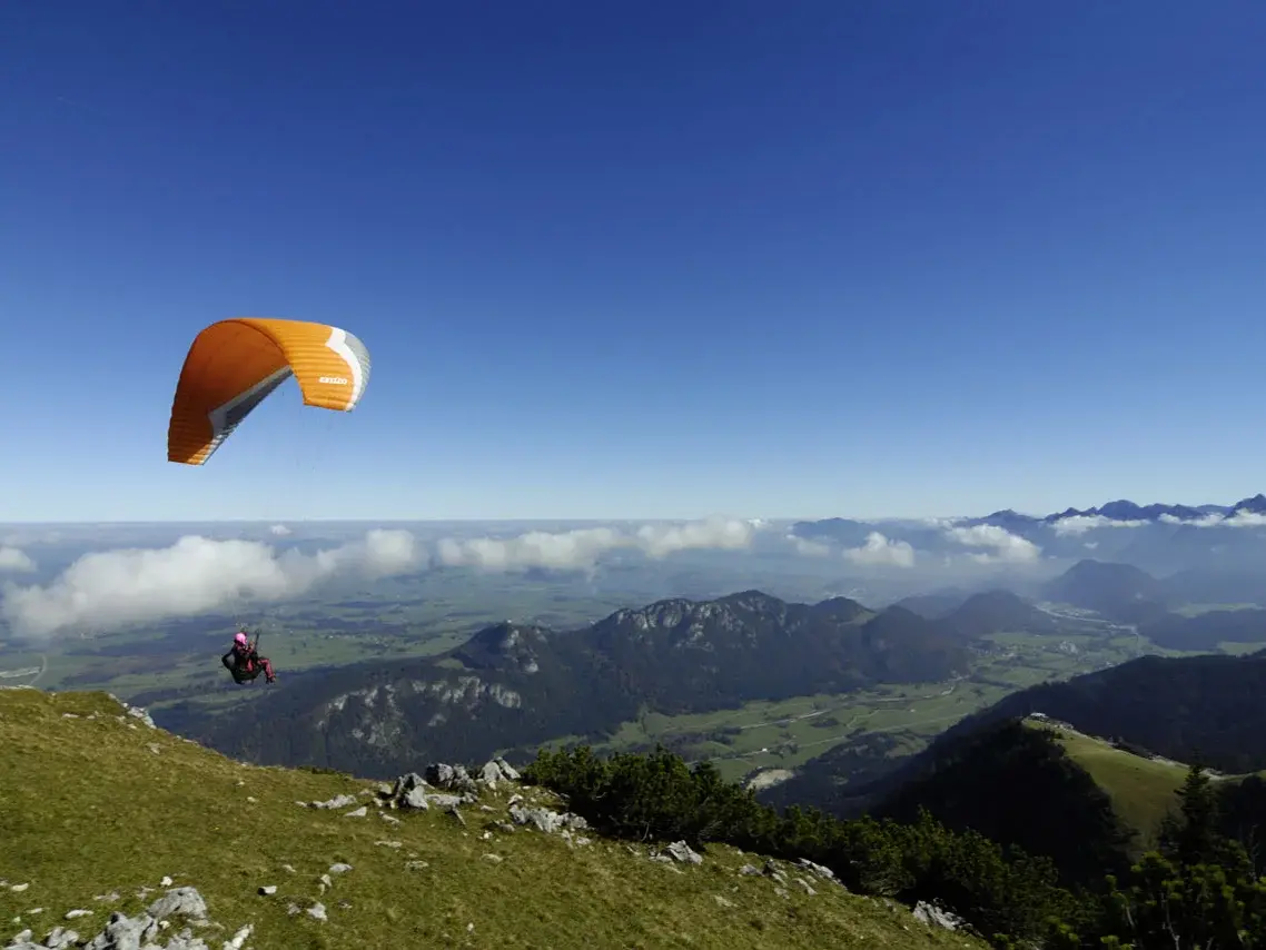 Tandem-Gleitschirmflug buchen in Pfronten im Allgäu