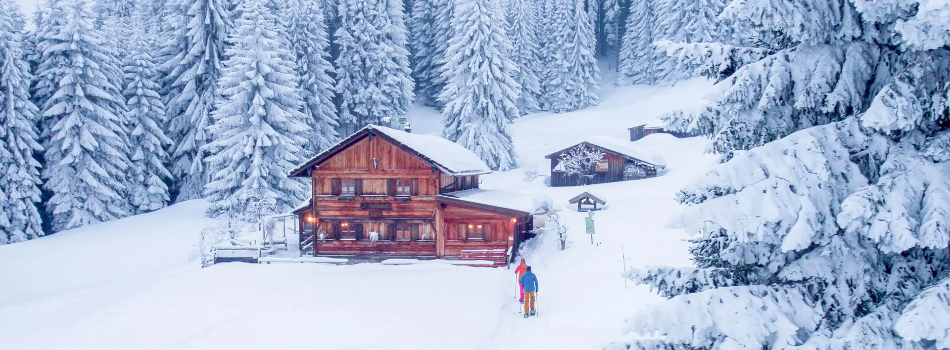 Geführte Schneeschuhwanderungen in Pfronten im Allgäu. 