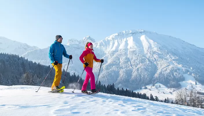 Schneeschuhwandern in Pfronten im Allgäu