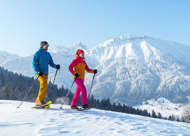 Schneeschuhwandern in Pfronten im Allgäu