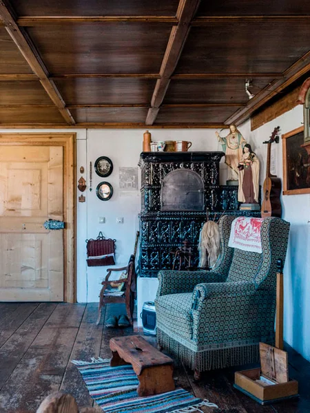 Blick in die Räumlichkeiten des Pfrontener Heimathauses